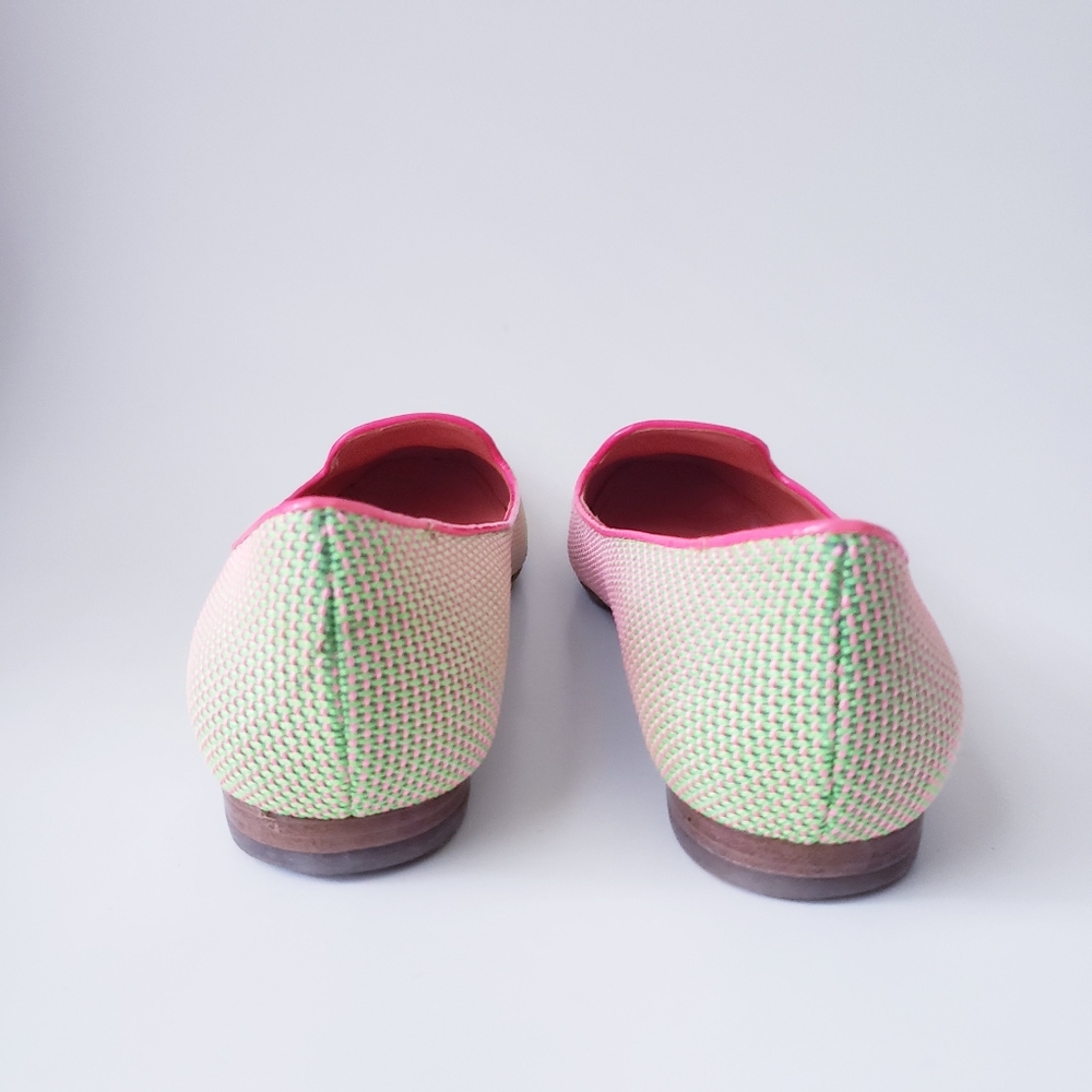 Vintage Via Spiga Green and Pink Flats - Picture 5 of 15